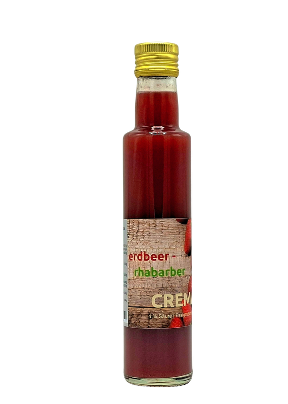 Erdbeer - Rhabarber - Crema 4 % Säure 250 ml ( 35,80 €/ltr.)