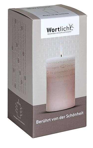 Wortlicht "Berührt von der Schönheit"