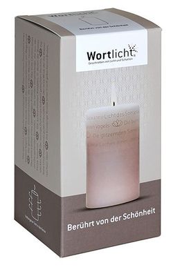 Wortlicht "Berührt von der Schönheit"