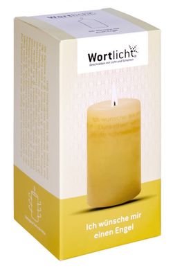 Wortlicht "Ich wünsche mir einen Engel"
