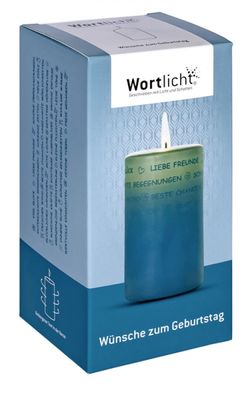 Wortlicht Wortlicht "Wünsche zum Geburtstag"