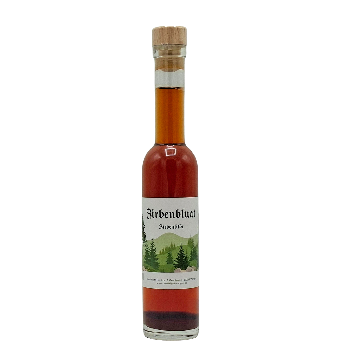 Zirbenbluat Zirbenlikör 200 ml 22 % vol. (99,50 € / ltr.) Zirbenbluat Zirbenlikör 200 ml 22 % vol. (99,50 € / ltr.)