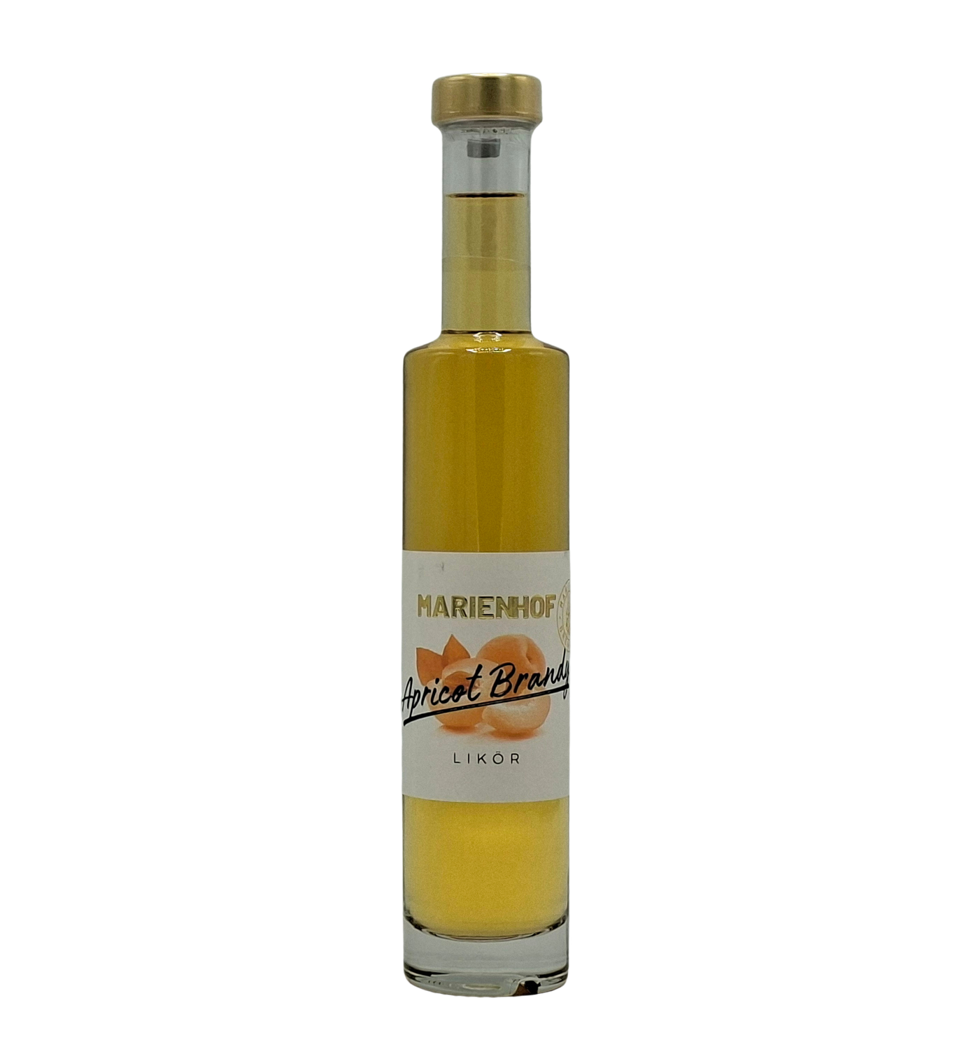 Marienhof Apricot Brandy Likör 25 % Vol. 200 ml (54,75 € / ltr.) Marienhof Apricot Brandy Likör 25 % Vol. 200 ml (54,75 € / ltr.)