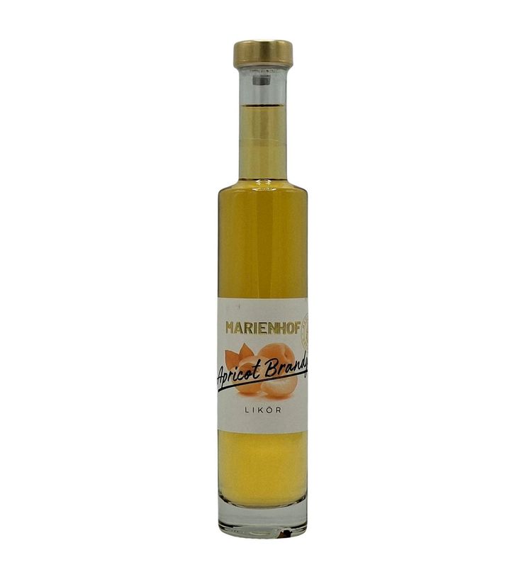 Marienhof Apricot Brandy Likör 25 % Vol. 200 ml (54,75 € / ltr.) Marienhof Apricot Brandy Likör 25 % Vol. 200 ml (54,75 € / ltr.)