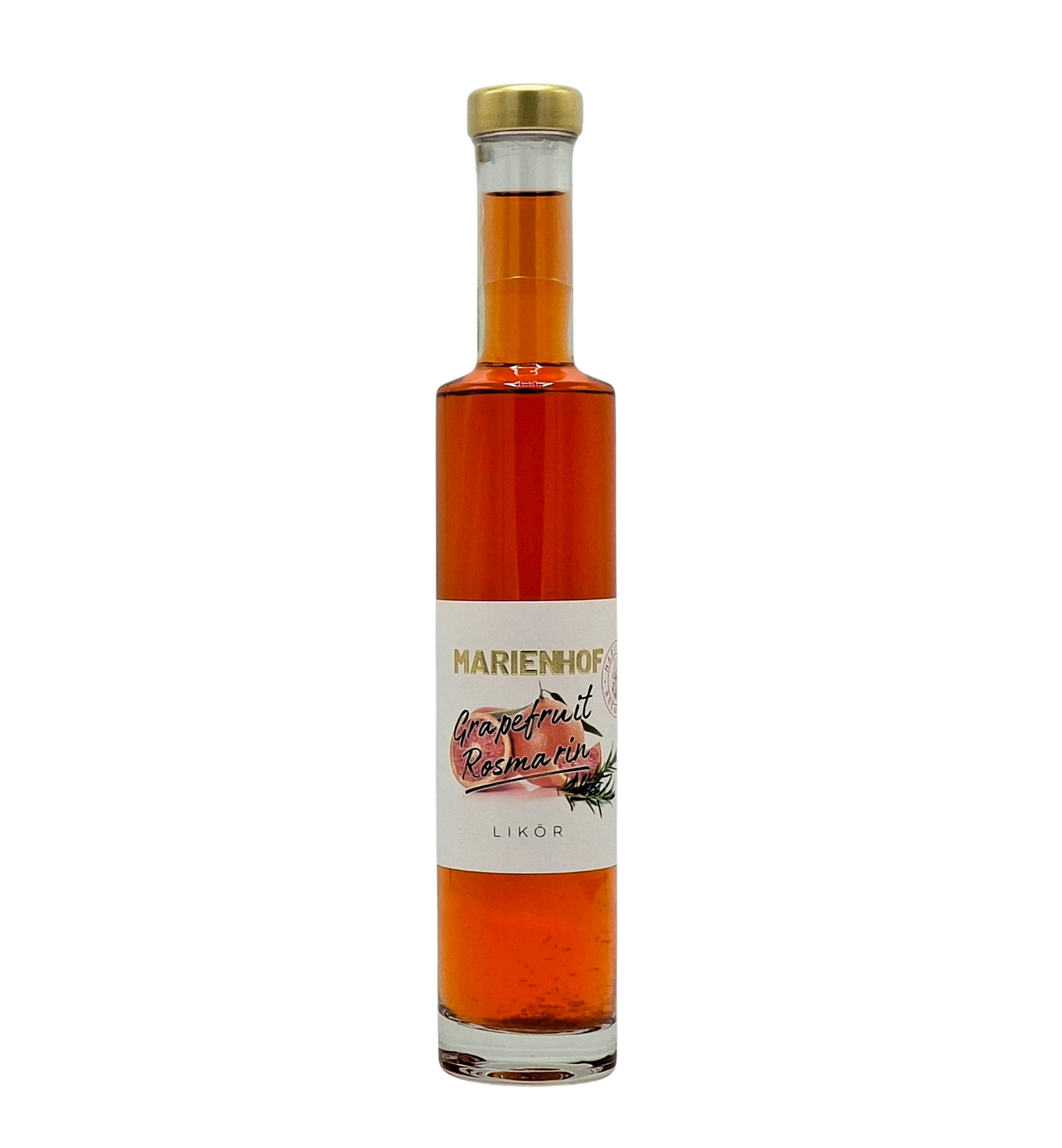 Marienhof Grapefruit-Rosmarin Likör 15 % Vol. 200 ml (54,75 €/ltr.) Marienhof Grapefruit-Rosmarin Likör 15 % Vol. 200 ml (54,75 €/ltr.)