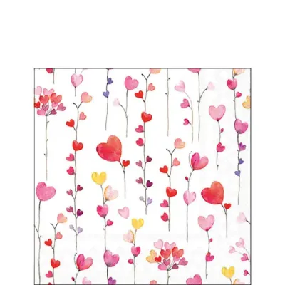 Ambiente Serviette  25 x 25 cm Hearts garlands
