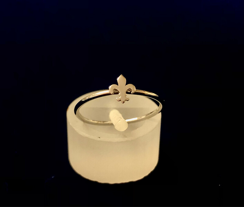 Fede in Oro 18K con Giglio