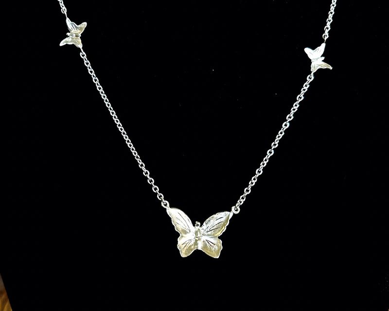 Collana Farfalla argento 925 fatta a mano. 