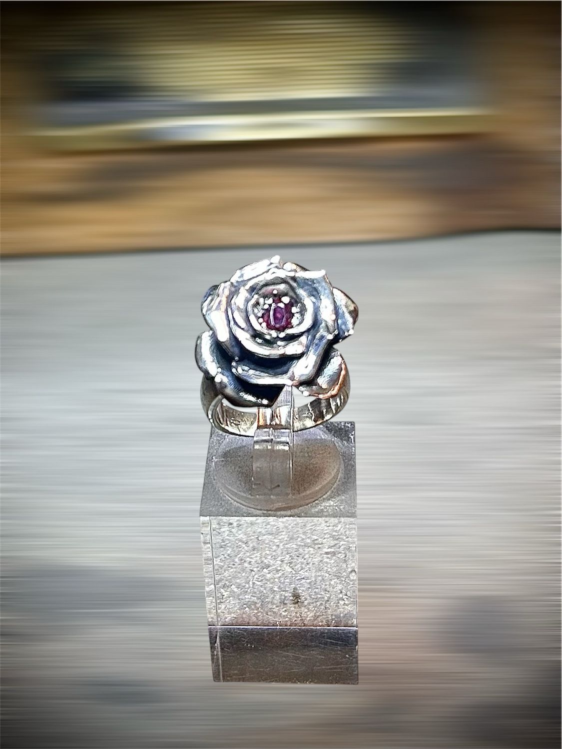 Anello Rosa argento 925
