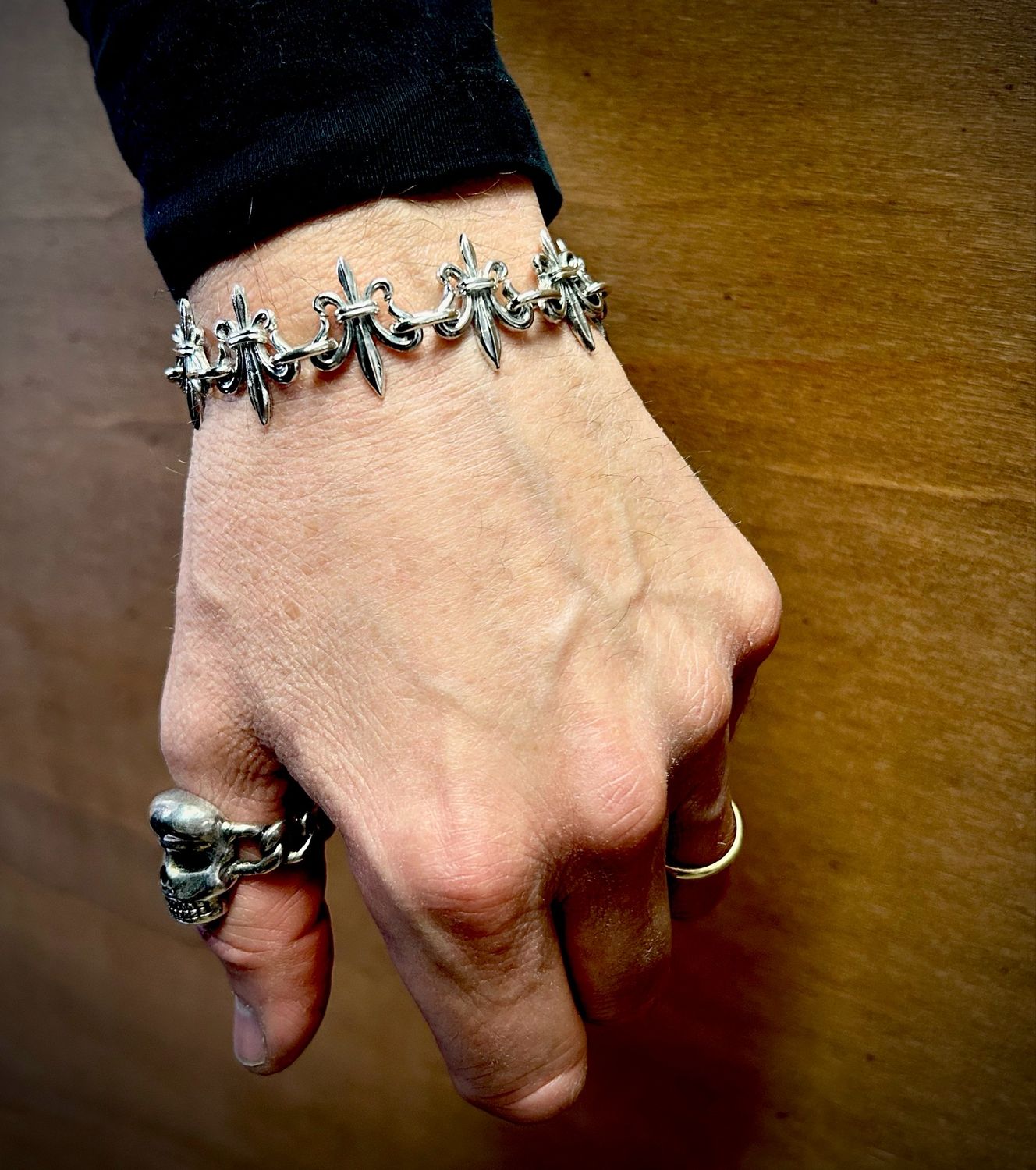 Bracciale Argento Gigli antichi 