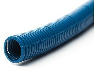 TUBO ANELADO Azul 32mm c/ Guia de Aço