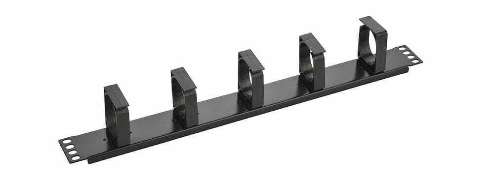 Organizador cabos plástico 1U