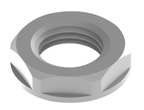 ROSL06-Porca poliamida PG21 cinza ROSL06-Porca poliamida PG21 cinza