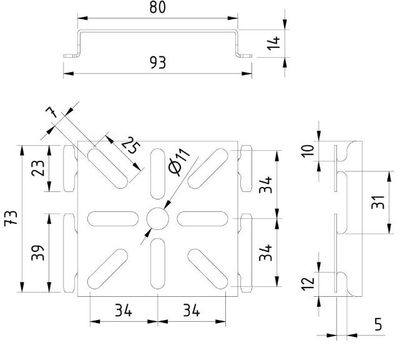 Suporte multiuso MT-MP-PG