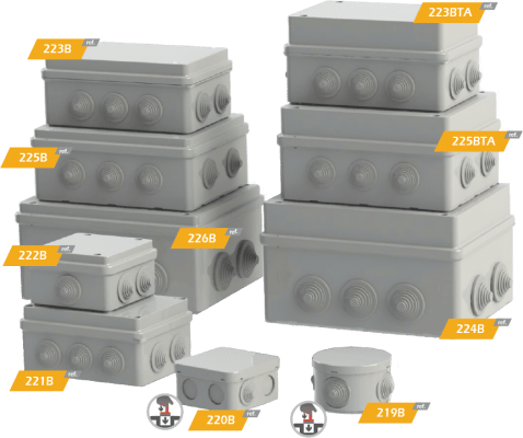 Caixa estanque 175x110x66 - 223B Caixa estanque 175x110x66 - 223B