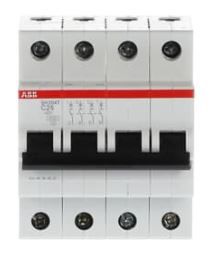 SH204 T - C 25 - Disjuntor 4P 25A 3KA "C"