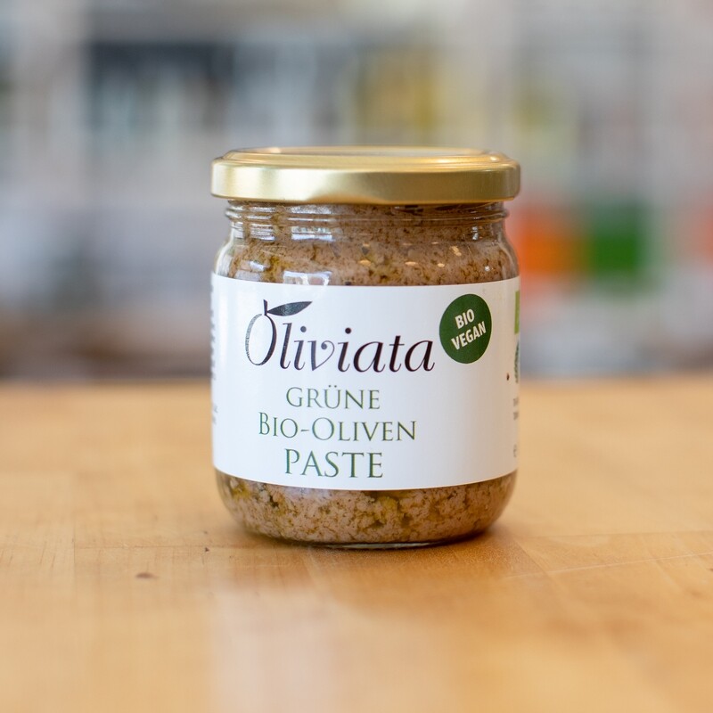 Grüne BIO Olivenpaste - Türkei im Glas - Oliviata