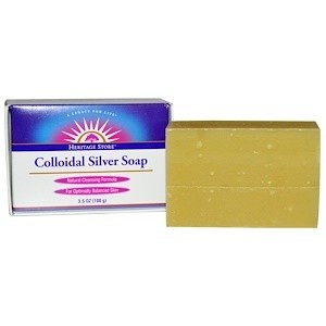 Heritage Store Colloidal Silver Bar Soap - 3.5oz
