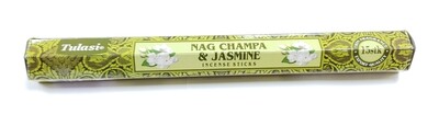 Tulasi: Nagchampa & jazmine Stick Incense (1 Unit 15 Sticks)