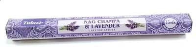Tulasi: Nagchampa & Lavender Stick Incense (1 Unit 15 Sticks)