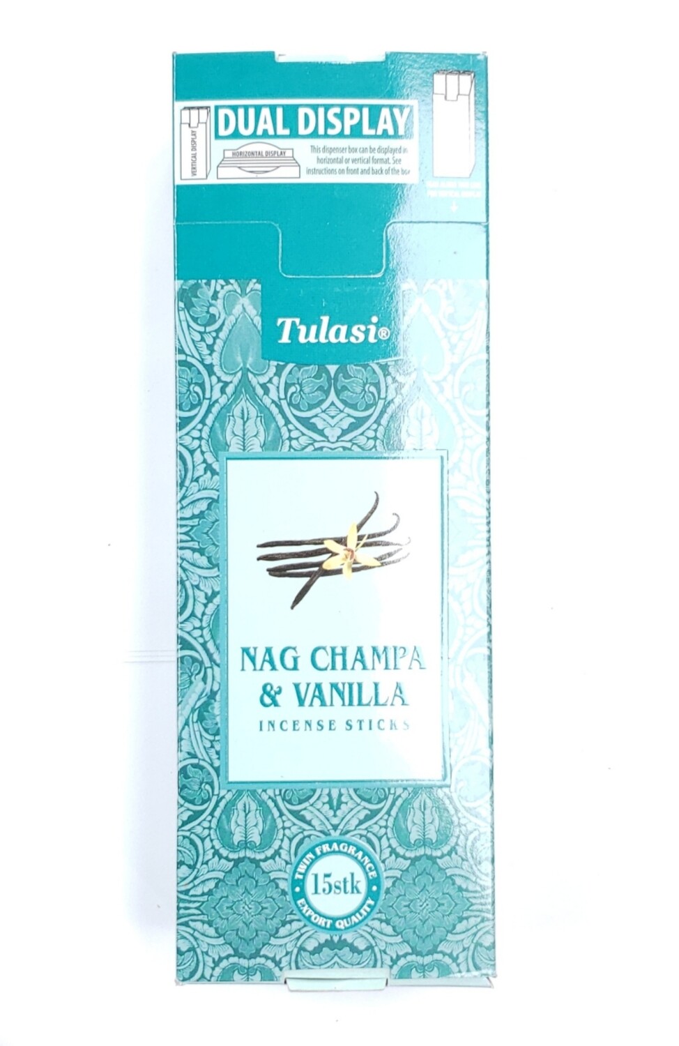 Tulasi: Nagchampa & Vanilla Stick Incense Box (6 Units 15 Sticks each)