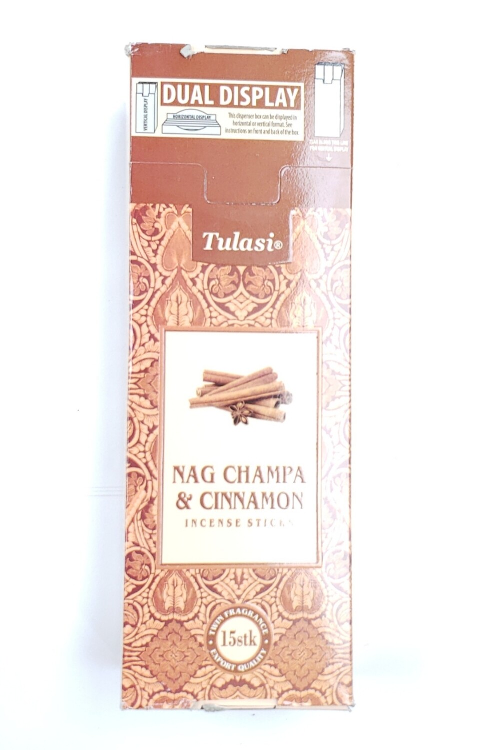 Tulasi: Nagchampa & Cinnamon Stick Incense Box (6 Units 15 Sticks each)