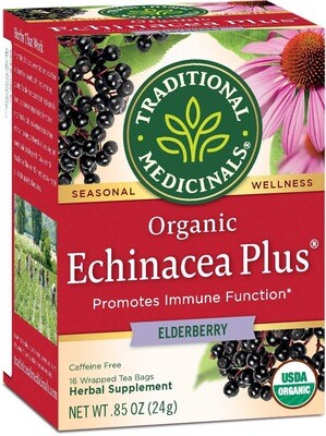 Traditional Medicinals-Organic Echinacea Plus With Elderberry