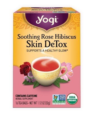 Yogi Soothing Rose Hibiscus Skin DeTox Tea