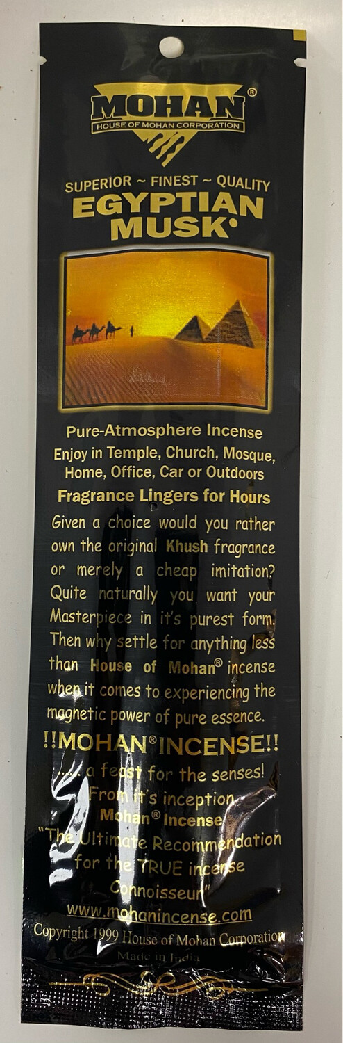 House of Mohan Egyptian Musk Incense