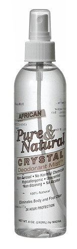 Pure & Natural Crystal Deodorant Mist - 8oz