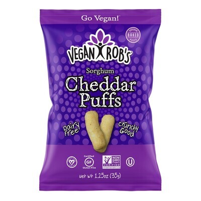 Vegan Rob's Cheddar Puffs 3.5oz (Dairy Free)