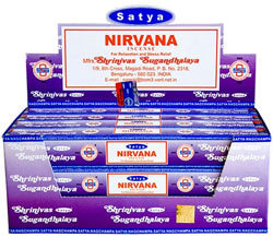 Satya Brand Incense- Nirvana Incense Box 15 Grams (180 Sticks)