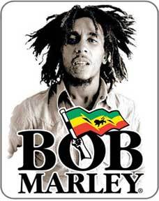 Bob Marley Sepia Logo Sticker