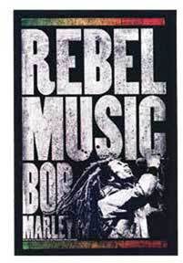 Bob Marley Rebel Music Sticker
