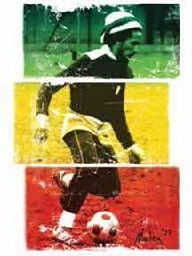 Bob Marley Rasta Soccer Sticker