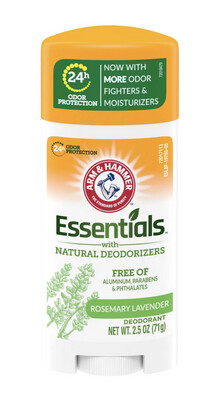 Arm & Hammer Essentials Deodorant with Natural Deodorizer 2.5oz - Rosemary Lavender