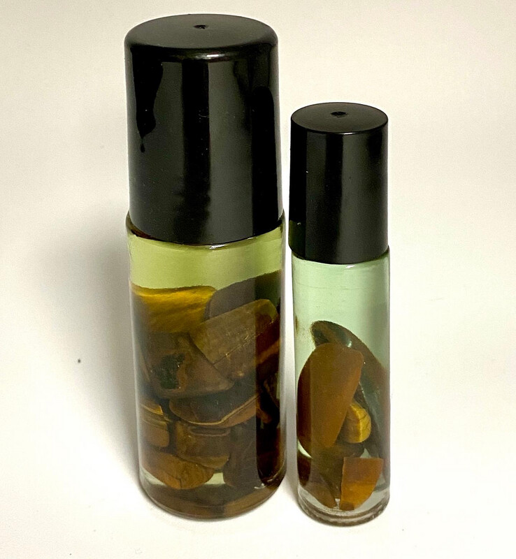 Eye of the Tiger Crystal Infused Body Oil Blend Part 2