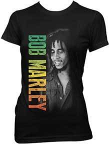 Smile Bob Marley Ladies Tee