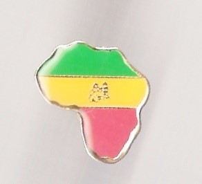 Afrika Lion of Judah (Green, Gold, and Red) Big Pin