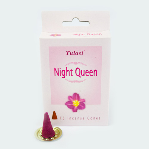 Tulasi Night Queen 15 Incense Cones (per pack)
