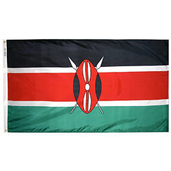 Kenya Flag 3' x 5' Foot Flag