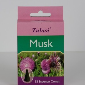 Tulasi Musk 15 Incense Cones (per pack)