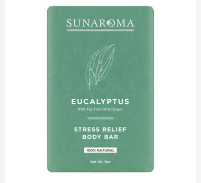 Sunaroma Soap- Eucalyptus with Tea Tree & Ginger