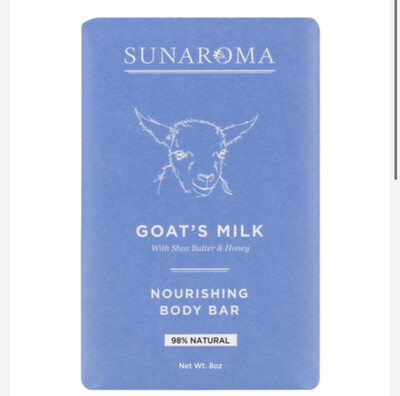 Sunaroma Goat's Milk Bar Soap 8oz