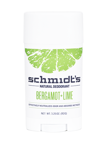 Schmidt's Bergamot + Lime Natural Deodorant Stick 3.25 oz