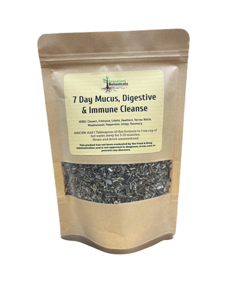 7 Day Mucus, Digestive & Immune Cleanse By Grass Root Botanicals