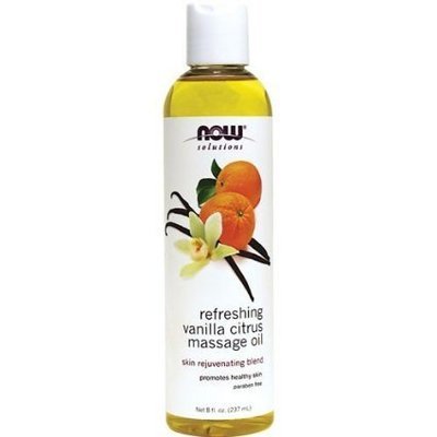 Now Solutions-Refreshing Vanilla Citrus Massage Oil Skin Rejuvenating Blend 8 fl.oz