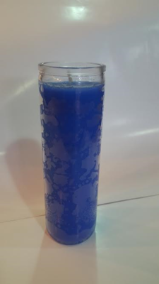 Solid Blue Candle