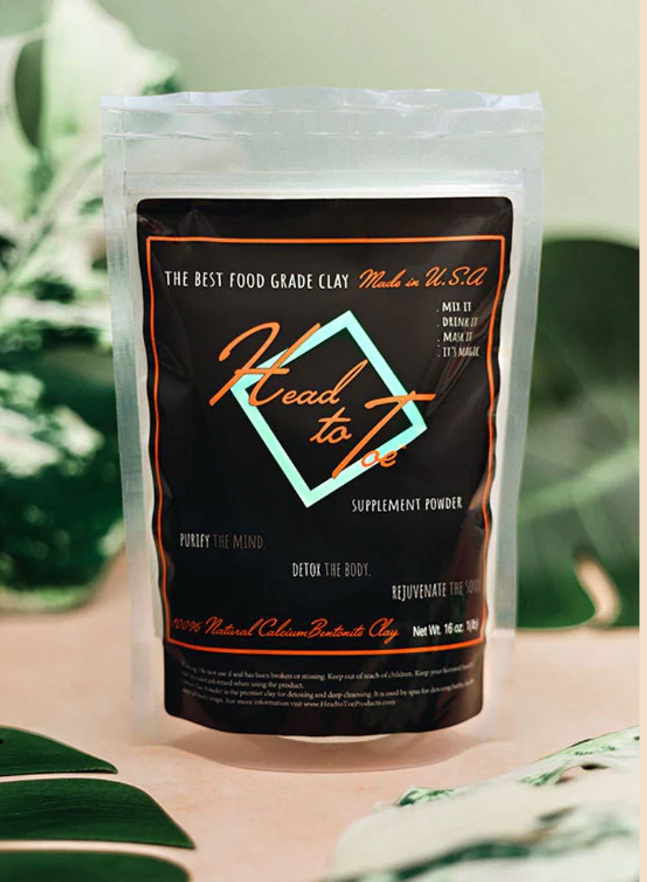 Head to Toe Food Grade Bentonite Clay