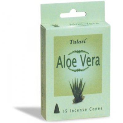 Tulasi Aloe Vera 15 Incense Cones (per pack)